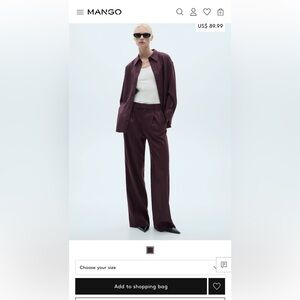 MANGO, dress, slack pants brand nee